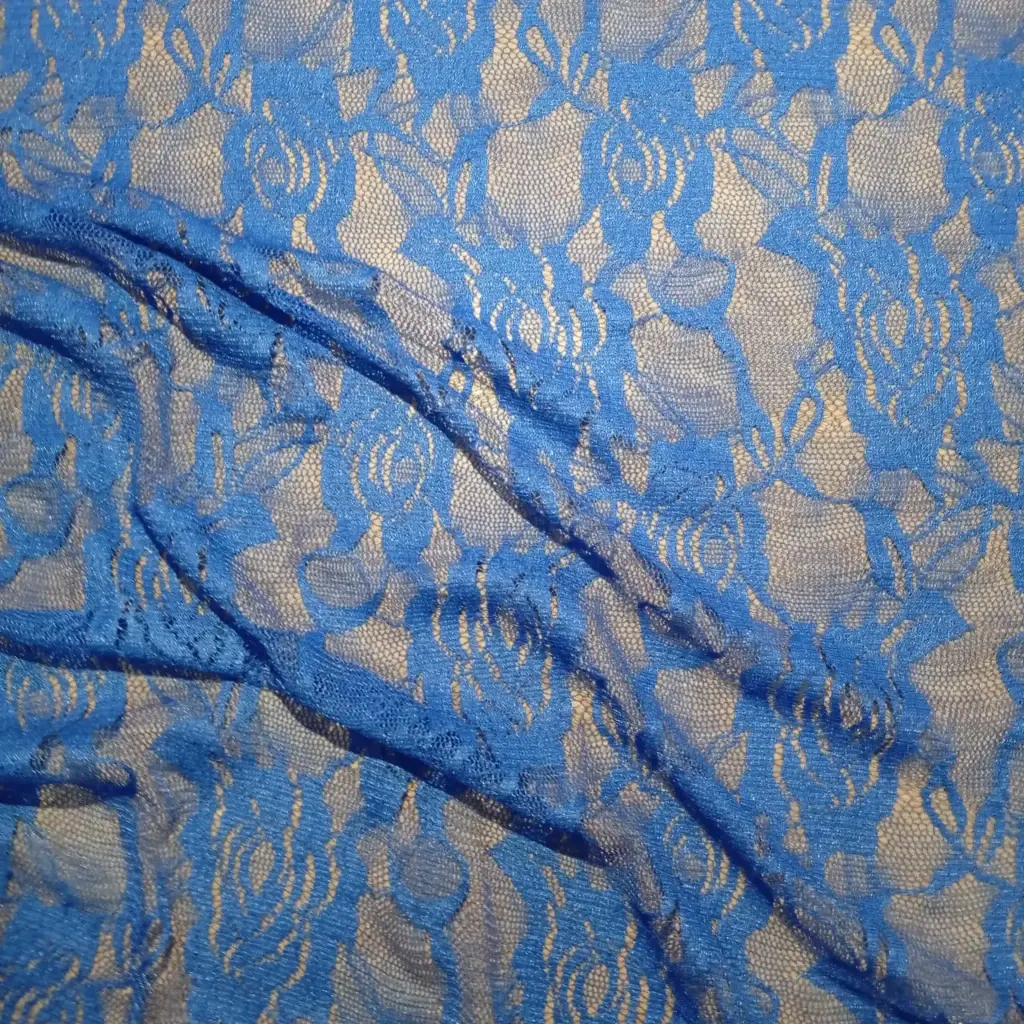 Encaje Elastizado Azul Francia 