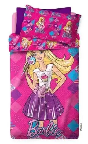Cubrecama Barbie 1 1/2 Piñata 