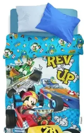 Cubrecama Mickey sobre ruedas  1 1/2 Piñata 