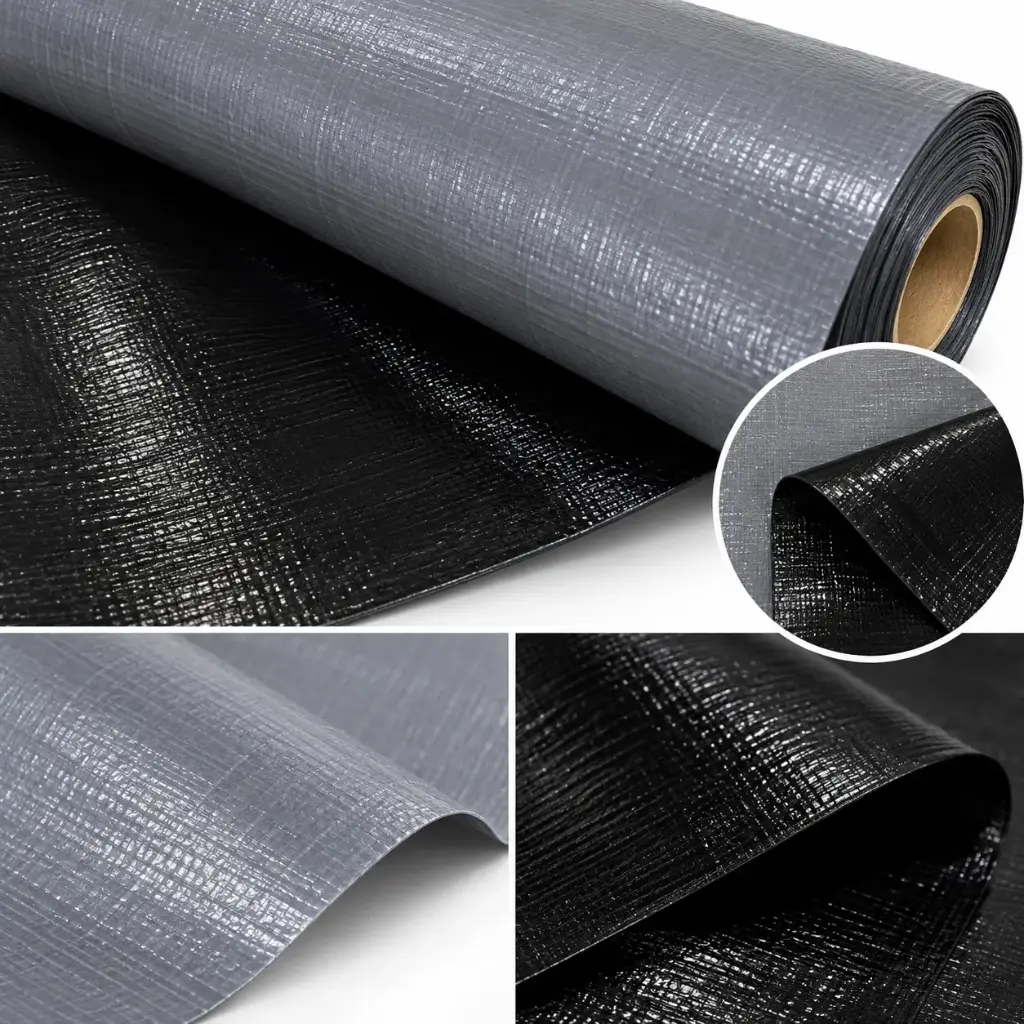 Lona Negro/Gris 2 Mts Ancho 