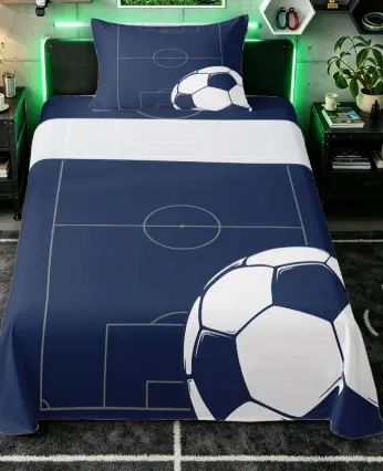 Cubrecama Digital  Futbol 1 1/2 pl