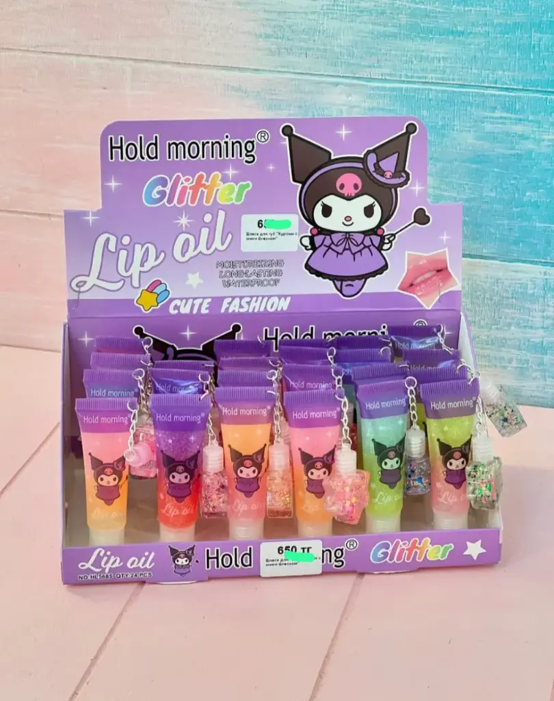 Lips Glitter Kuromi Llavero