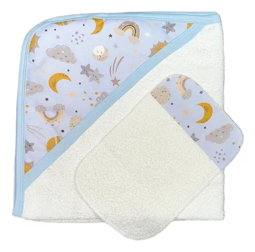 Toallon Bebe Con Capucha + Babita