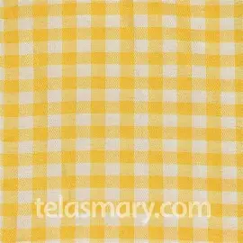 Cuadrille Poliester 1,5 Mts Ancho Amarillo G