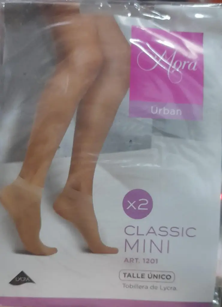 Medias Cancan Tipo soquete MORA x2
