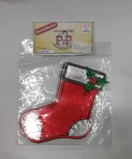 Apliques Navidad Bota x2