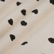 Crepe Corazones Negros