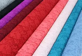 Encaje Estampado Y Liso