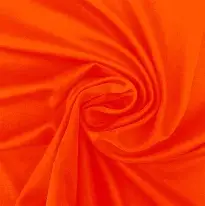 Jersey Seda Liso Set De Poliester Naranja 1.6Mts Rinde 5Mts