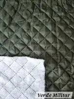 Matelasse Forreria Con Guata Negro Y Camuflado