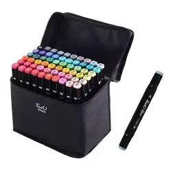 Plumones Doble Puntas x 60 Pcs