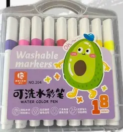 Marcadores Lavables x 18 colores