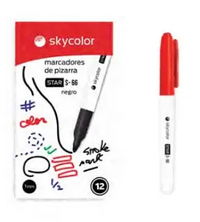 Marcador Permanente Rojo 