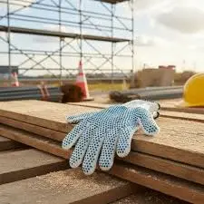 Guante Blanco  Trabajo Moteado