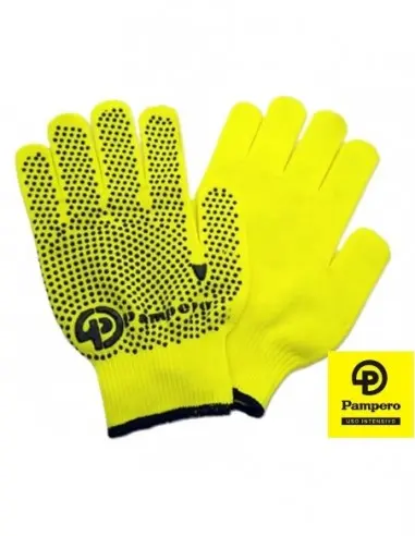 Guante Fluor Trabajo Moteado 
