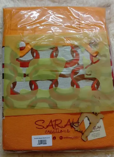 Cortina Rustica Sarah Madras Con Chenille