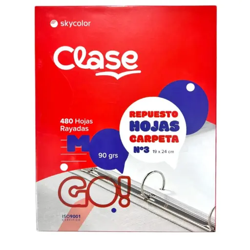 Repuesto Hojas Sky Color 480 Hojas