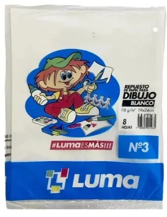 Repuesto x8 Hojas Blanca n°3