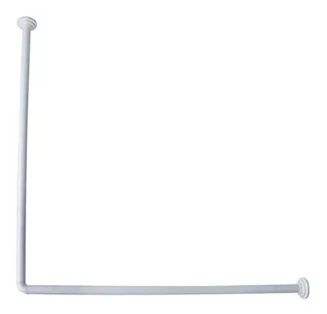 Barral Curvo Para Cortina De Baño 1x1Mt
