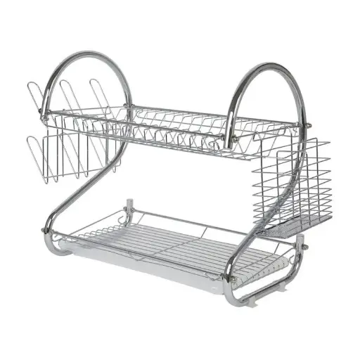 Escurridor de plato cromado