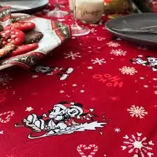 Mantel Navideño Mickey 2 .50 mts 