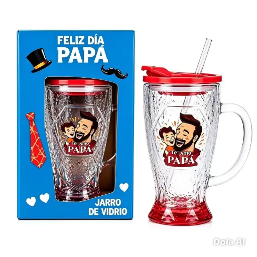 Vaso Copa Vidrio "feliz dia papa"