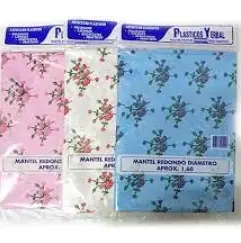 Mantel  Redondo  Plastico Yerbal