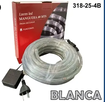 Manguera 5 Mts Luz Led Blanca  (PESOS )