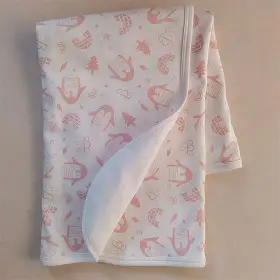 Recibidor para bebe algodon Nacar