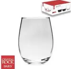 Vasos Bombe Cristal Rock x6 550 ml